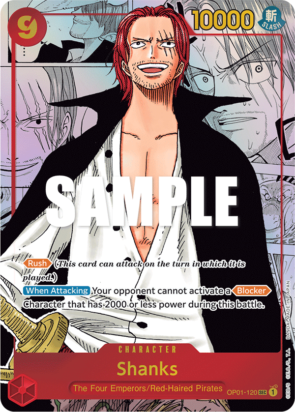 Shanks (Manga) - OP01-120 - ROMANCE DAWN