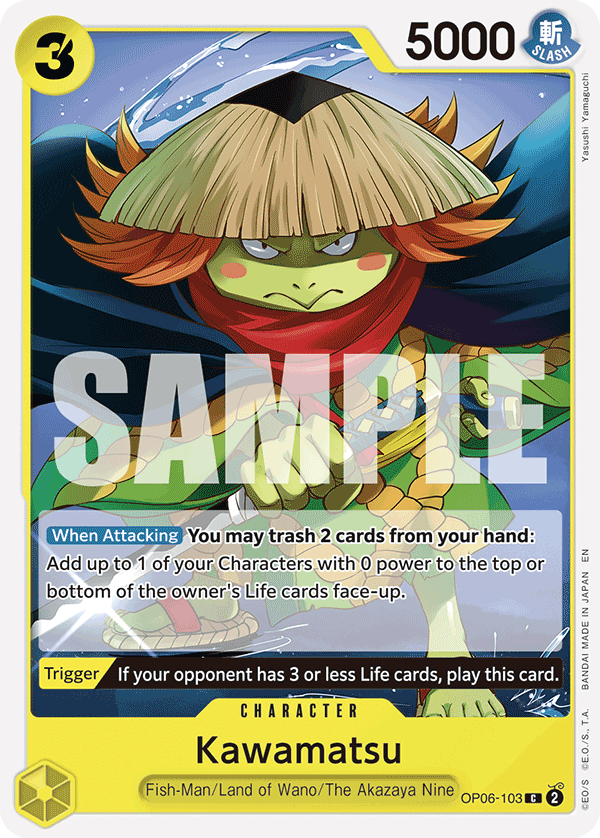 Kawamatsu - OP06-103 - GREEN/YELLOW Yamato