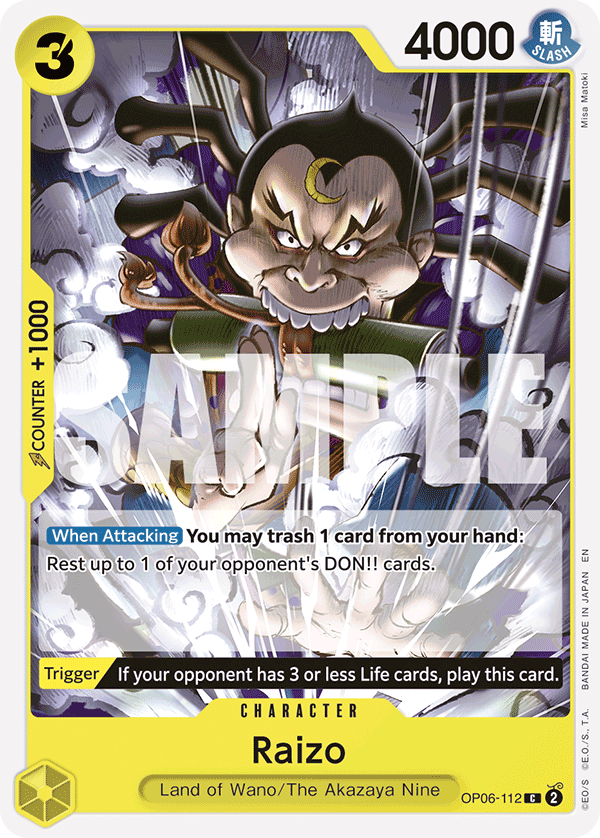 Raizo - OP06-112 - GREEN/YELLOW Yamato