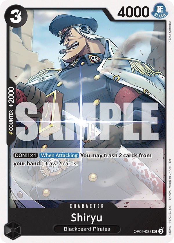 Shiryu - OP09-088 - BLACK Marshall.D.Teach