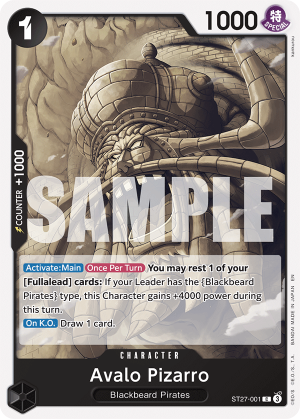 Avalo Pizarro - ST27-001 - BLACK Marshall.D.Teach