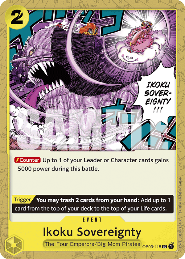 Ikoku Sovereignty - OP03-118 - Yellow Charlotte Katakuri