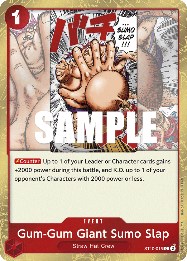 Gum-Gum Giant Sumo Slap - ST10-015 - The Three Captains