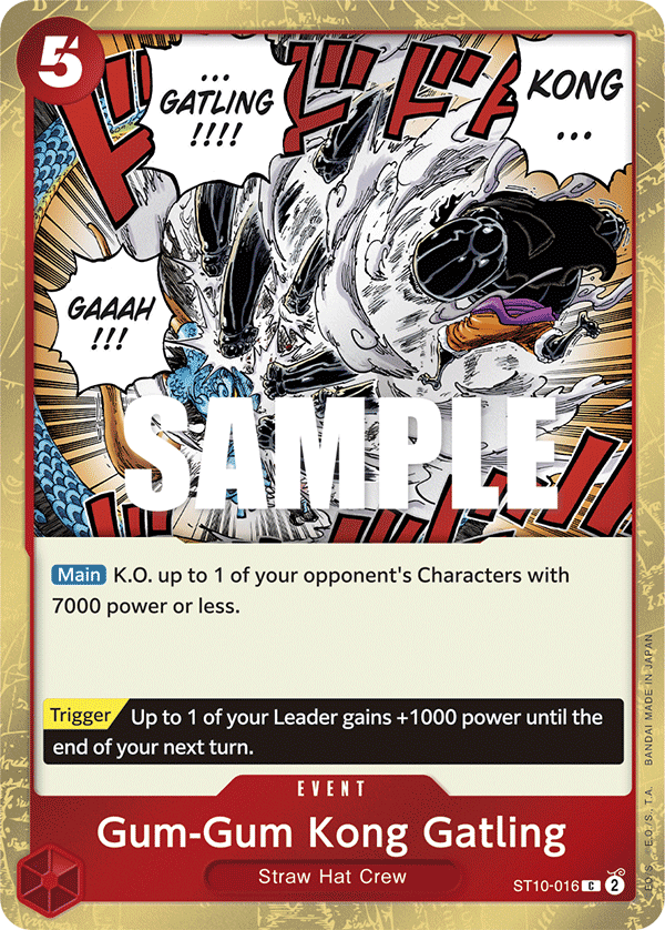 Gum-Gum Kong Gatling - ST10-016 - The Three Captains