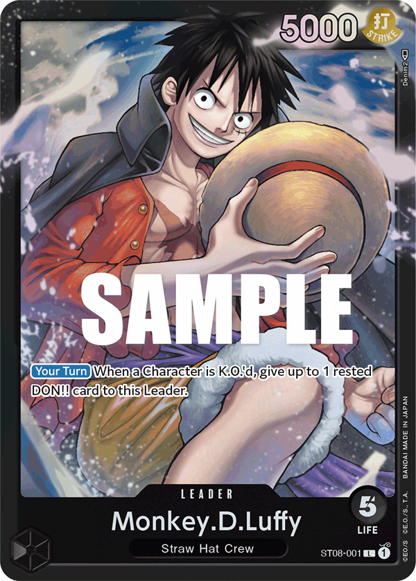 Monkey.D.Luffy - ST08-001 - Monkey D. Luffy