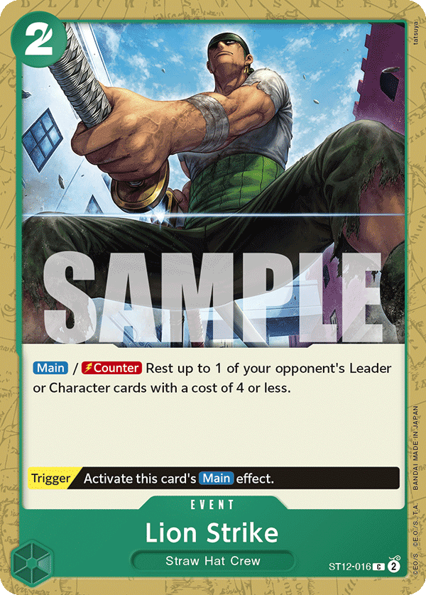 Lion Strike - ST12-016 - Zoro and Sanji