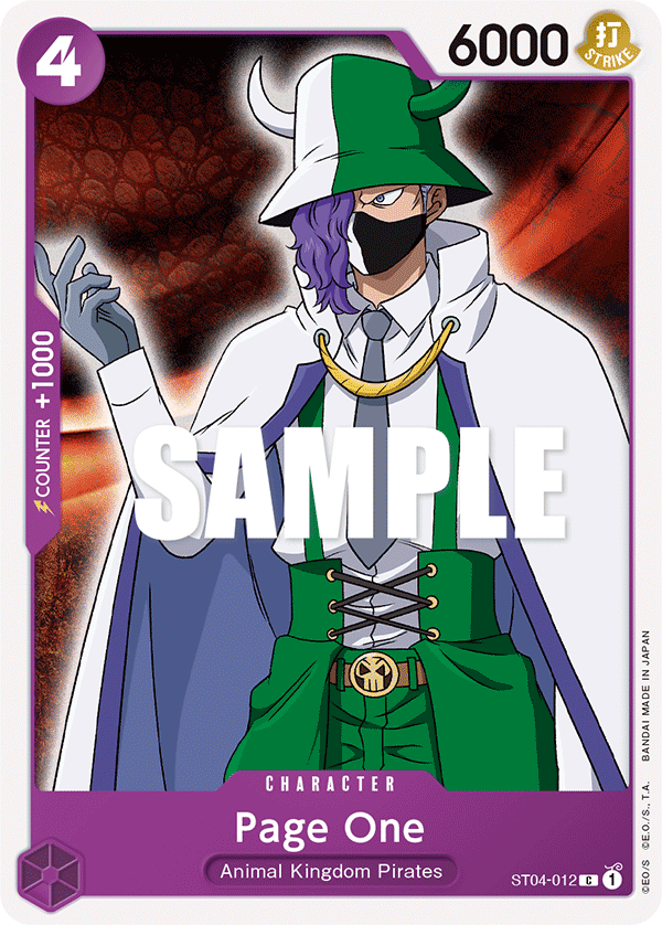 Page One - ST04-012 - Animal Kingdom Pirates