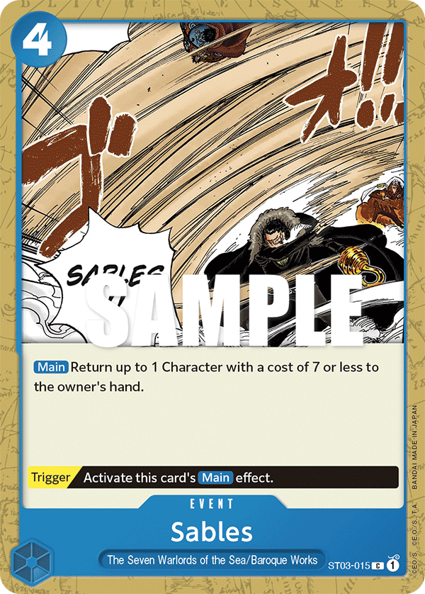 Sables - ST03-015 - The Seven Warlords of the Sea