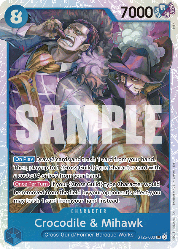 Crocodile & Mihawk - ST25-003 - BLUE Buggy
