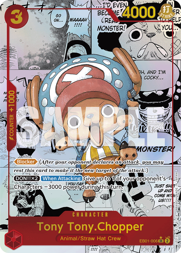 Tony Tony.Chopper (Manga) - EB01-006 - ONE PIECE CARD THE BEST