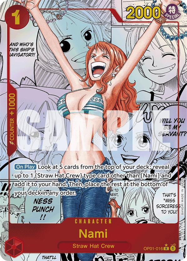 Nami (Manga) - OP01-016 - ONE PIECE CARD THE BEST