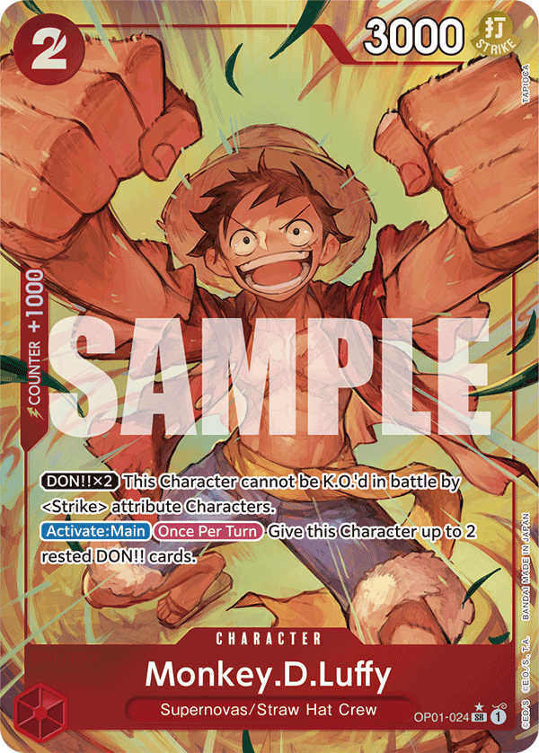 Monkey.D.Luffy (Alternate Art) - OP01-024 - ONE PIECE CARD THE BEST