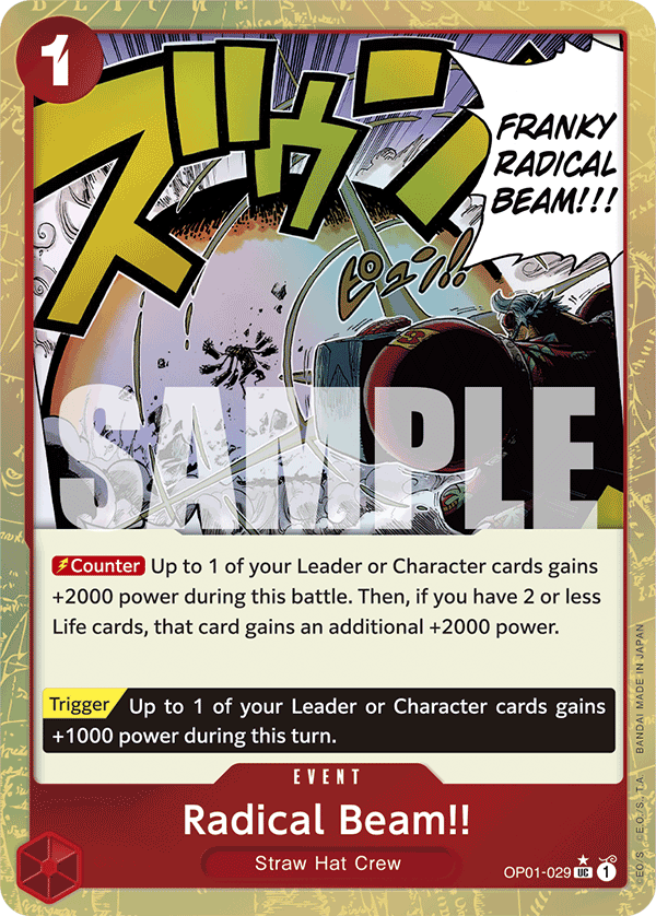 Radical Beam!! (Textured Foil) - OP01-029 - ONE PIECE CARD THE BEST