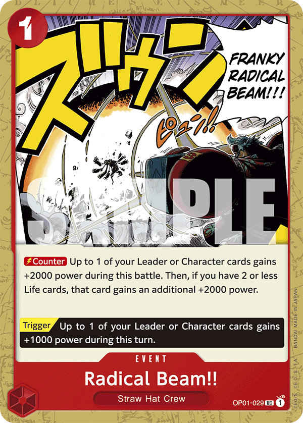 Radical Beam!! - OP01-029 - ONE PIECE CARD THE BEST