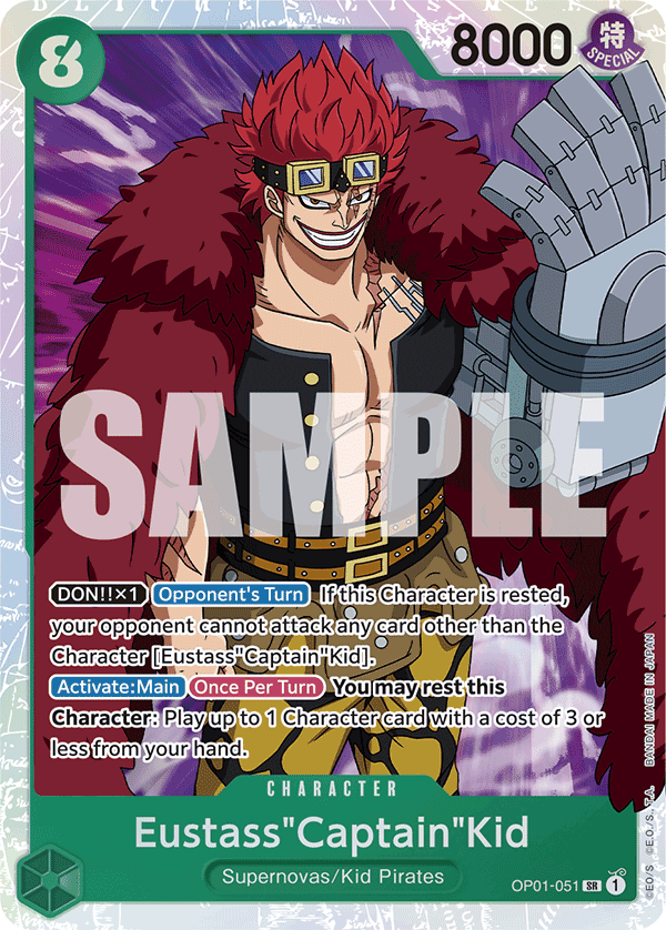 Eustass"Captain"Kid - OP01-051 - ONE PIECE CARD THE BEST
