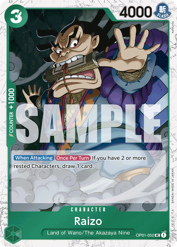 Raizo (Jolly Roger Foil) - OP01-052 - ONE PIECE CARD THE BEST