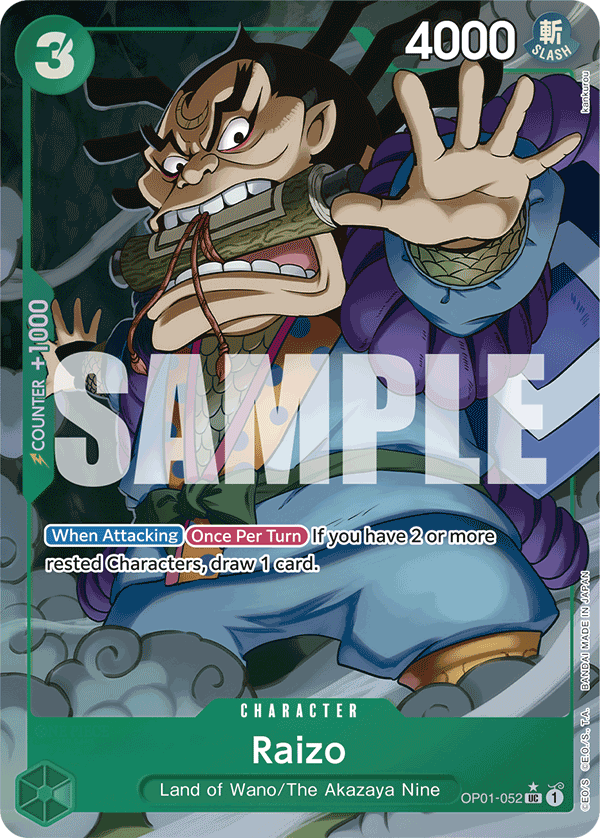 Raizo (Full Art) - OP01-052 - ONE PIECE CARD THE BEST