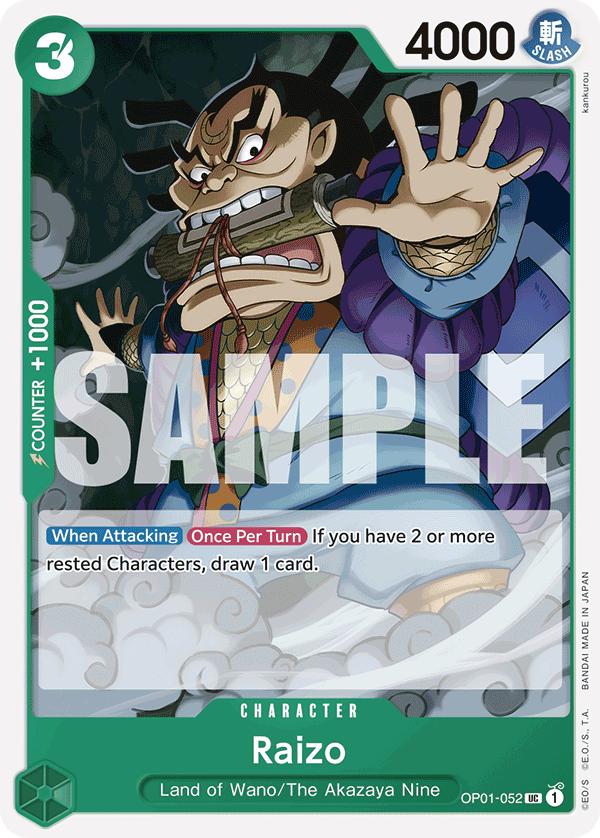 Raizo - OP01-052 - ONE PIECE CARD THE BEST