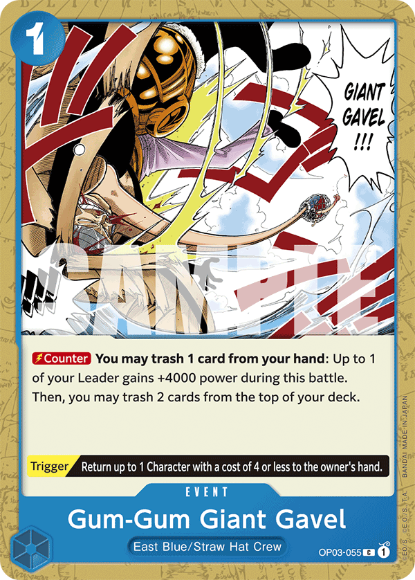 Gum-Gum Giant Gavel - OP03-055 - ONE PIECE CARD THE BEST