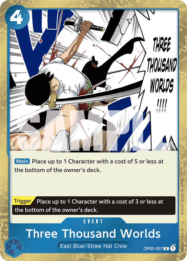 Three Thousand Worlds (Jolly Roger Foil) - OP03-057 - ONE PIECE CARD THE BEST