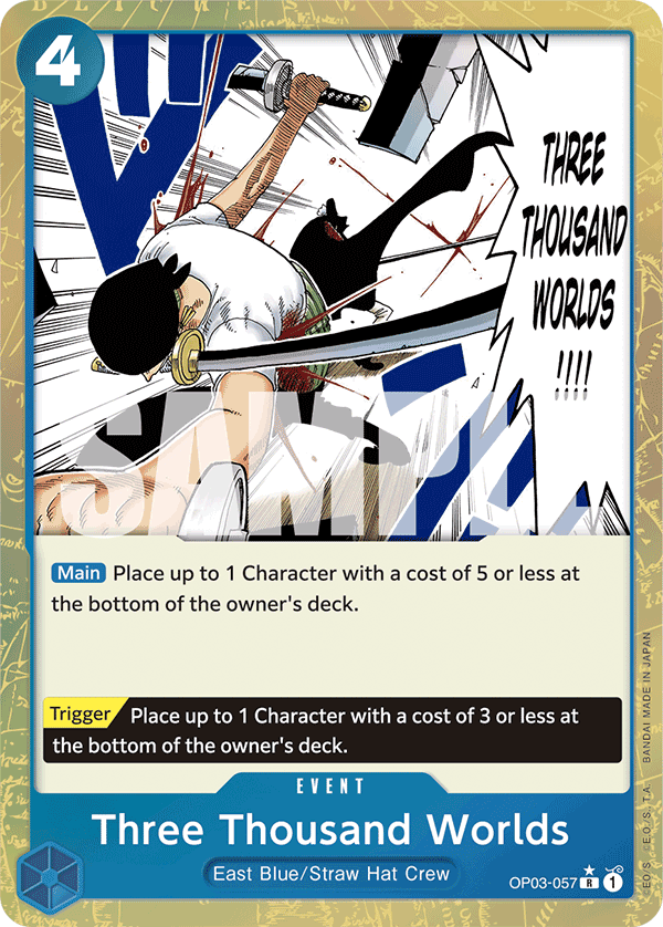 Three Thousand Worlds (Textured Foil) - OP03-057 - ONE PIECE CARD THE BEST
