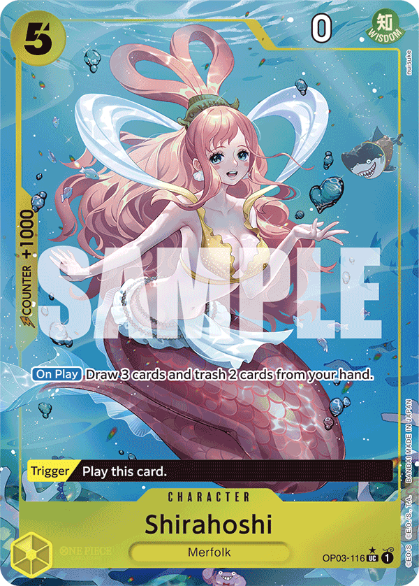 Shirahoshi (Full Art) - OP03-116 - ONE PIECE CARD THE BEST