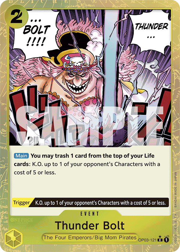 Thunder Bolt (Textured Foil) - OP03-121 - ONE PIECE CARD THE BEST