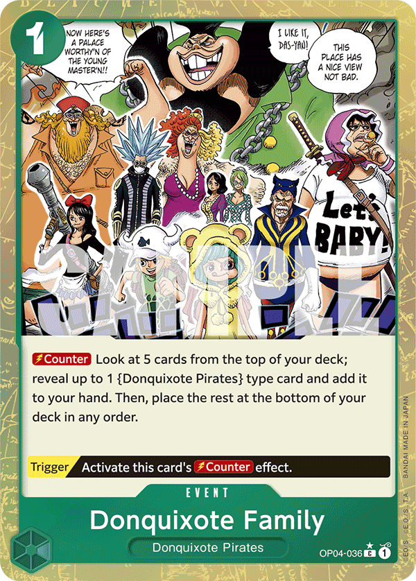 Donquixote Family (Textured Foil) - OP04-036 - ONE PIECE CARD THE BEST