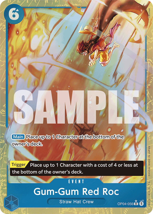 Gum-Gum Red Roc (Alternate Art) - OP04-056 - ONE PIECE CARD THE BEST
