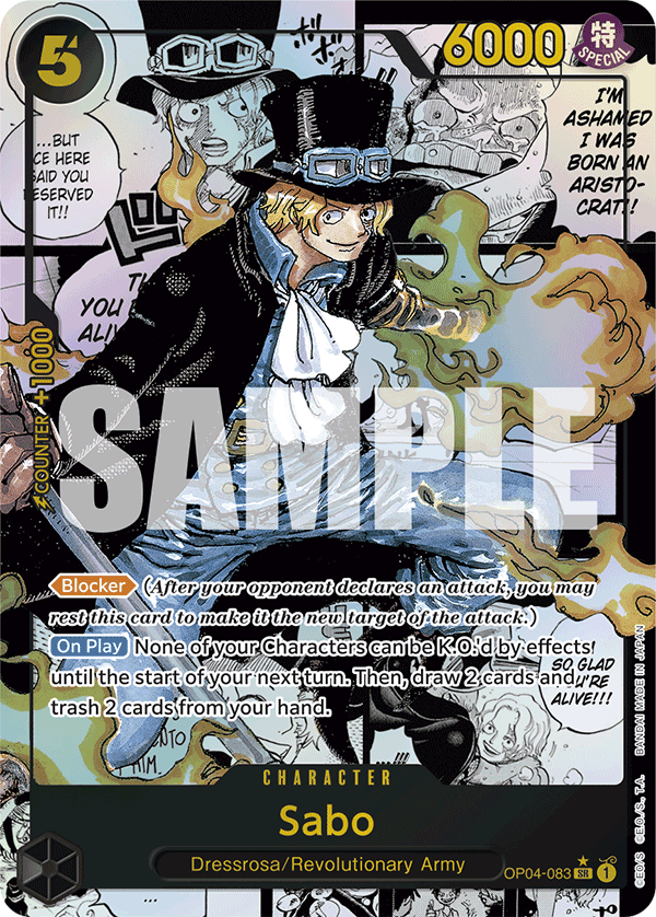 Sabo (Manga) - OP04-083 - ONE PIECE CARD THE BEST