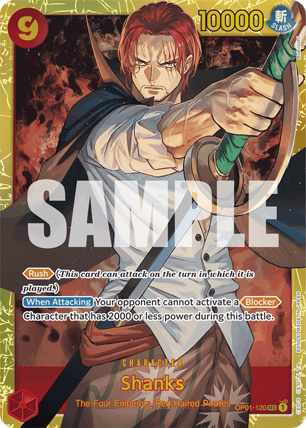 Shanks - OP01-120 - ONE PIECE CARD THE BEST
