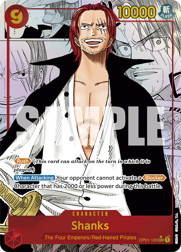 Shanks (Manga) - OP01-120 - ONE PIECE CARD THE BEST