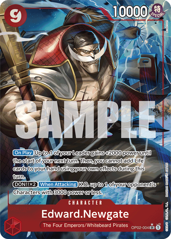 Edward.Newgate (Alternate Art) - OP02-004 - ONE PIECE CARD THE BEST