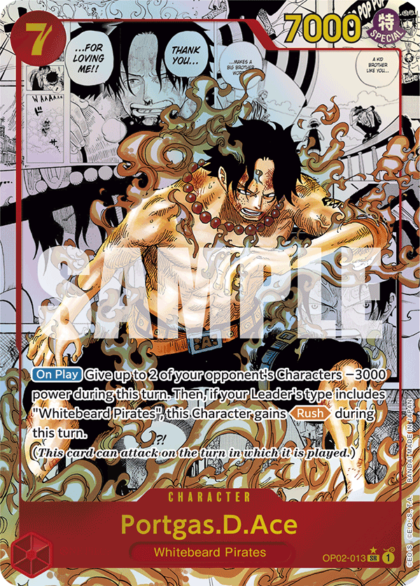 Portgas.D.Ace (Manga) - OP02-013 - ONE PIECE CARD THE BEST