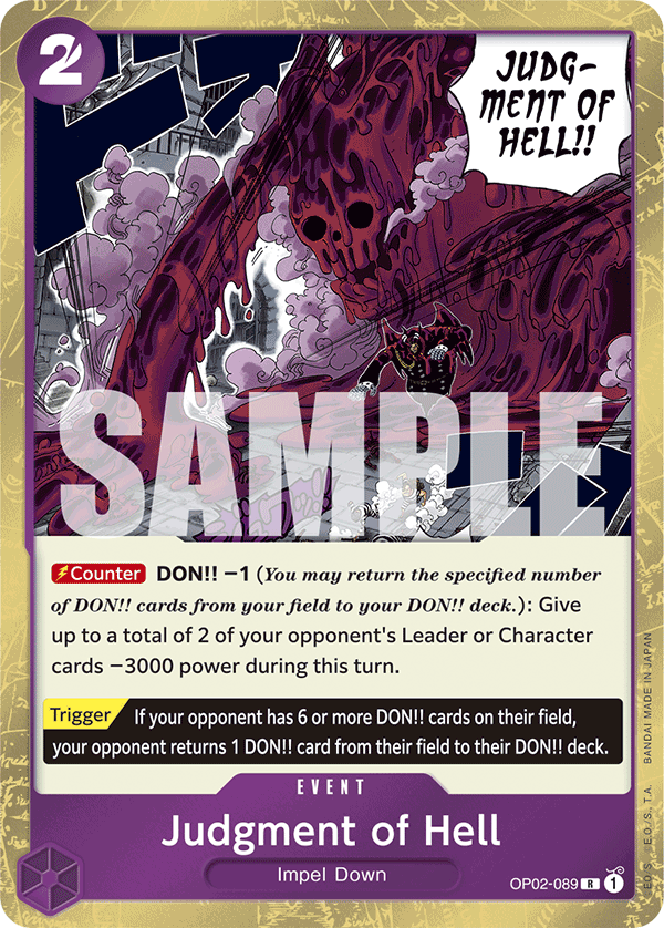 Judgment of Hell (Jolly Roger Foil) - OP02-089 - ONE PIECE CARD THE BEST