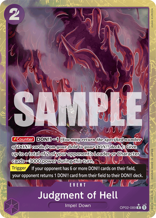 Judgment of Hell (Alternate Art) - OP02-089 - ONE PIECE CARD THE BEST