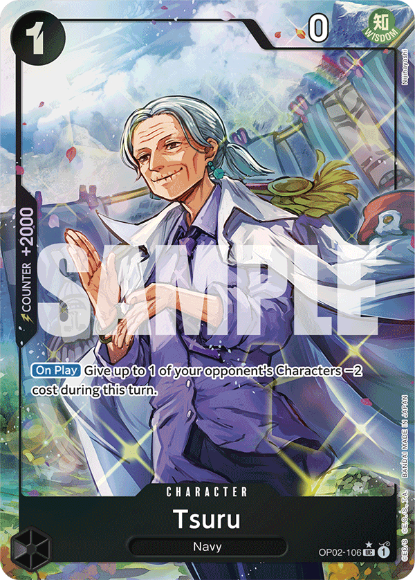 Tsuru (Full Art) - OP02-106 - ONE PIECE CARD THE BEST