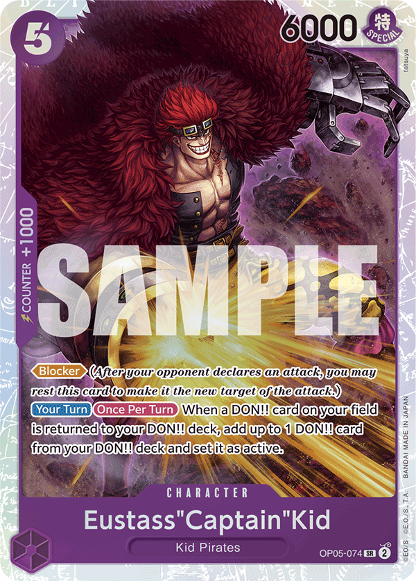 Eustass"Captain"Kid - OP05-074 - ONE PIECE CARD THE BEST