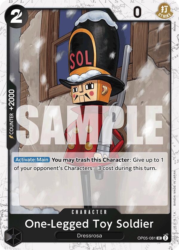 One-Legged Toy Soldier (Jolly Roger Foil) - OP05-081 - ONE PIECE CARD THE BEST