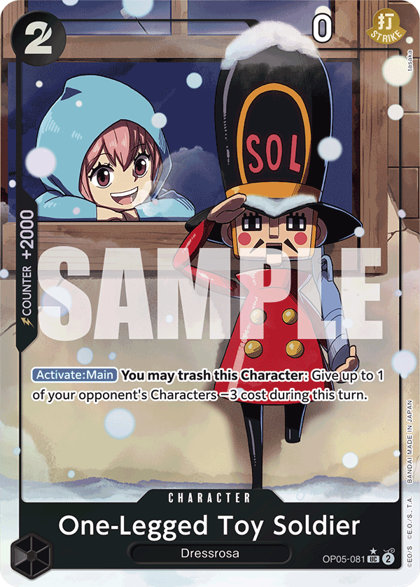 One-Legged Toy Soldier (Alternate Art) - OP05-081 - ONE PIECE CARD THE BEST