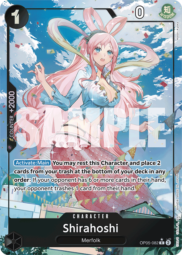 Shirahoshi (Full Art) - OP05-082 - ONE PIECE CARD THE BEST