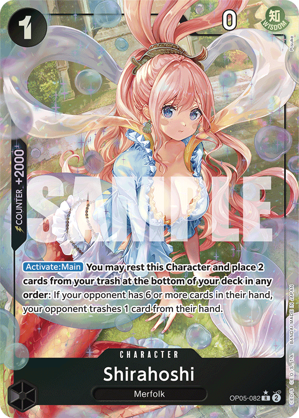 Shirahoshi (Alternate Art) - OP05-082 - ONE PIECE CARD THE BEST