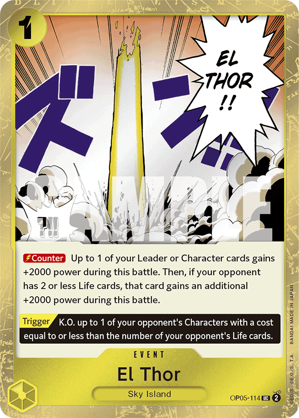 El Thor (Jolly Roger Foil) - OP05-114 - ONE PIECE CARD THE BEST