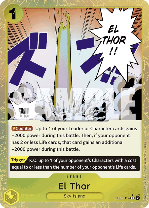 El Thor (Textured Foil) - OP05-114 - ONE PIECE CARD THE BEST