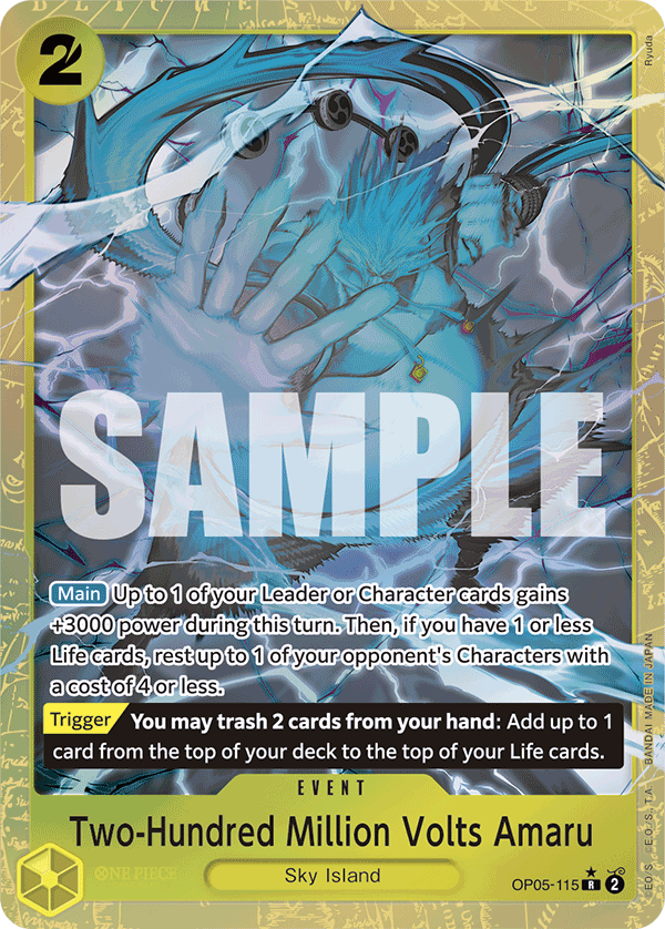 Two-Hundred Million Volts Amaru (Alternate Art) - OP05-115 - ONE PIECE CARD THE BEST