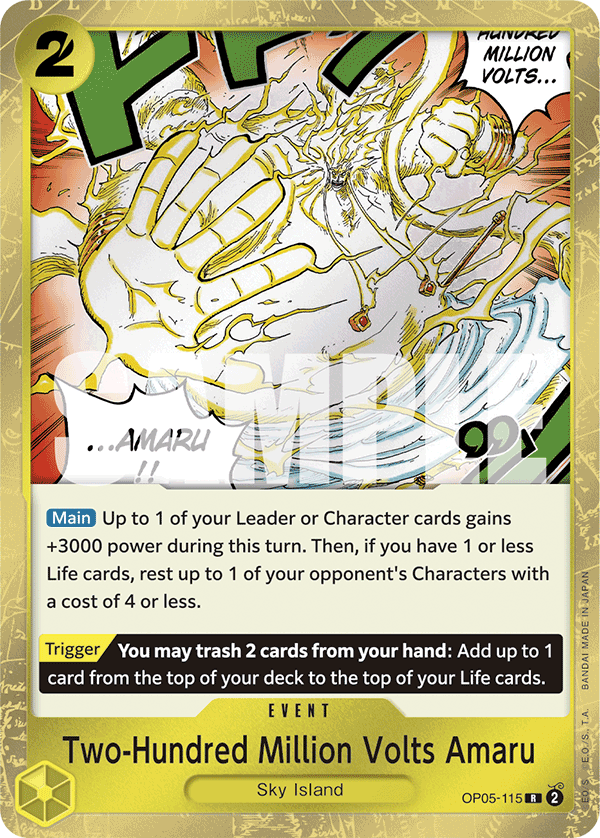 Two-Hundred Million Volts Amaru - OP05-115 - ONE PIECE CARD THE BEST