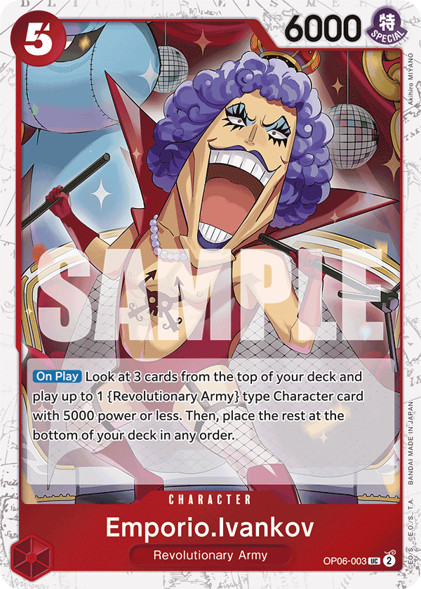 Emporio.Ivankov (Jolly Roger Foil) - OP06-003 - ONE PIECE CARD THE BEST