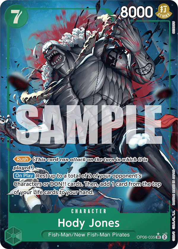 Hody Jones (Alternate Art) - OP06-035 - ONE PIECE CARD THE BEST