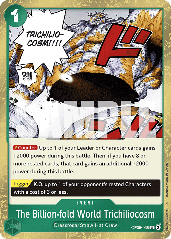 The Billion-fold World Trichiliocosm (Jolly Roger Foil) - OP06-038 - ONE PIECE CARD THE BEST