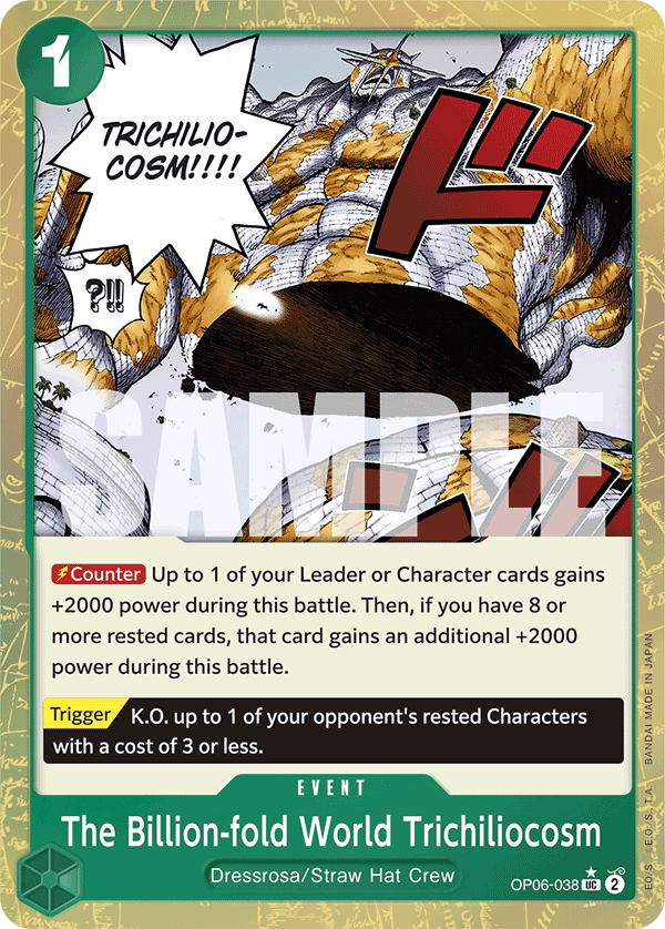 The Billion-fold World Trichiliocosm (Textured Foil) - OP06-038 - ONE PIECE CARD THE BEST